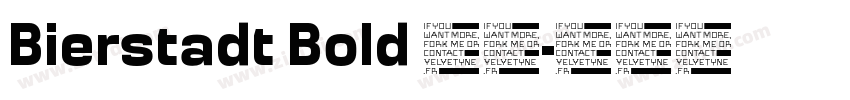 Bierstadt Bold 粗体字体转换